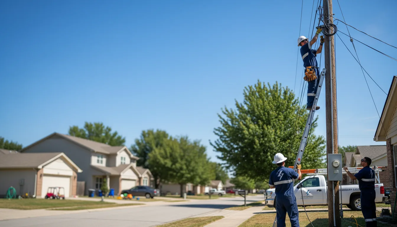 Residential electrician providing installation services in Tracy, IA